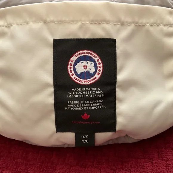 Canada Goose White Waist Fanny Crossbody Pack Performance Satin NWT